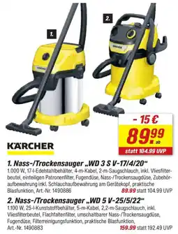 toom Baumarkt KARCHER 2. Nass-/Trockensauger,,WD 5 V-25/5/22" Angebot