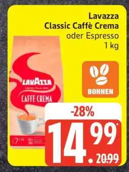 Edeka Lavazza Classic Caffè Crema oder Espresso Angebot