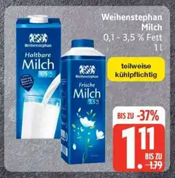 Edeka Weihenstephan Milch Angebot