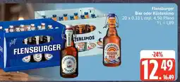 Edeka Flensburger Bier oder Küstenlimo Angebot