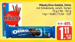 Edeka Mikado, Oreo Gebäck, Sticks Angebot