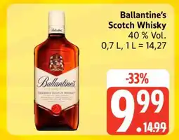 Edeka Ballantine's Scotch Whisky Angebot