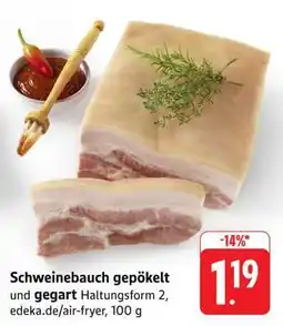 Edeka Schweinebauch gepökelt und gegart Angebot