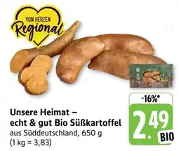 Edeka Unsere Heimat – echt & gut Bio Süßkartoffel Angebot