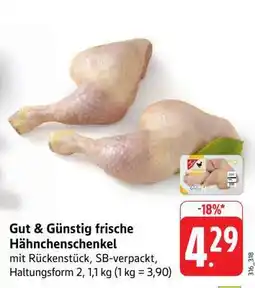 Edeka Gut & Günstig frische Hähnchenschenkel Angebot