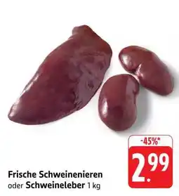 Edeka Frische Schweinenieren oder Schweineleber Angebot