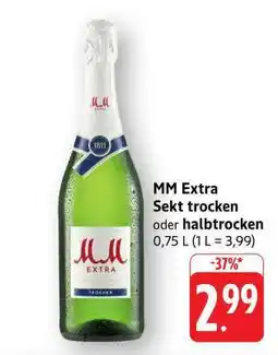 Edeka MM extra Sekt trocken oder halbtrocken Angebot