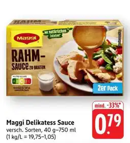 Edeka Maggi Delikatess- Sauce Angebot
