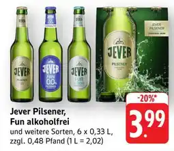 Edeka Jever Pilsener, Fun alkoholfrei Angebot