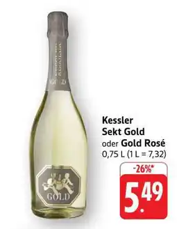 Edeka Kessler Sekt Gold oder Gold Rosé Angebot