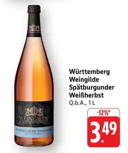 Edeka Württemberg Weingilde Spätburgunder Weißherbst Angebot