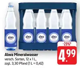 Edeka Alwa Mineralwasser Angebot