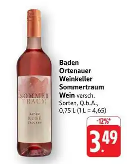 Edeka Baden Ortenauer Weinkeller Sommertraum Wein Angebot