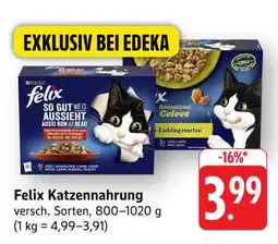 Edeka felix Katzennahrung Angebot