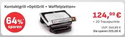 Edeka Kontaktgrill OptiGrill + Waffelplatten Angebot