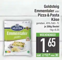 Edeka Goldsteig Emmentaler oder Pizza & Pasta Käse Angebot