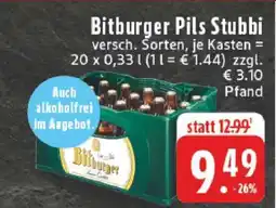 Edeka Bitburger Pils Stubbi Angebot