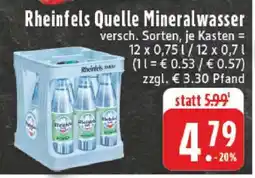 Edeka Rheinfels Quelle Mineralwasser Angebot