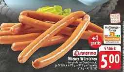 Edeka Rasting Wiener Würstchen Angebot