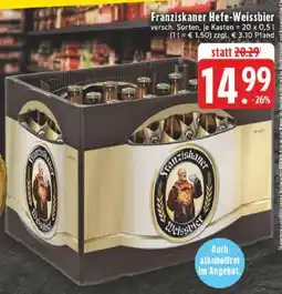 Edeka Franziskaner Hefe-Weissbier Angebot
