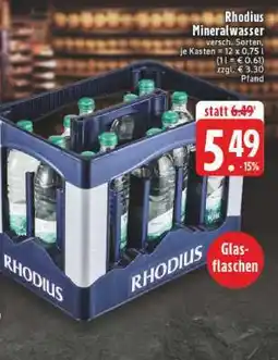Edeka Rhodius Mineralwasser Angebot