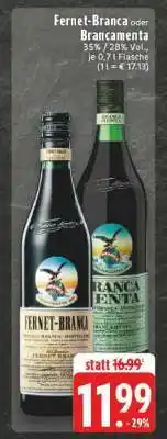 Edeka Fernet-Branca oder Brancamenta Angebot
