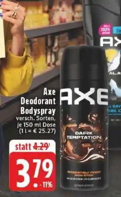 Edeka Axe Deodorant Bodyspray Angebot