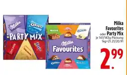 Edeka MILKA Favourites oder Party-Mix Angebot
