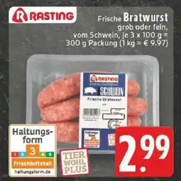 Edeka Rasting Frische Bratwurst Angebot