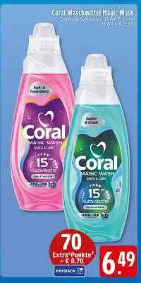 Edeka Coral Waschmittel Magic Wash Angebot