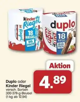 Famila Nord Ost Duplo oder Kinder Riegel Angebot