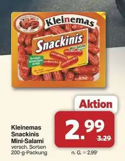 Famila Nord Ost Kleinemas Snackinis Mini-Salami Angebot