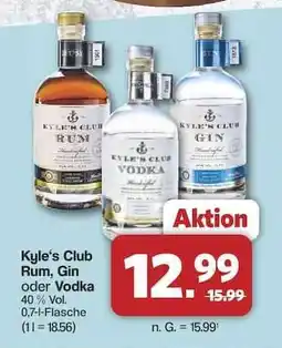 Famila Nord Ost Kyle's Club Rum, Gin oder Vodka Angebot