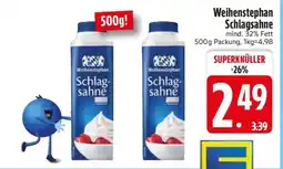 Edeka Weihenstephan Schlagsahne Angebot