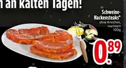 Edeka Schweine- nackensteaks Angebot