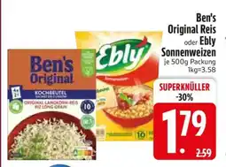 Edeka Ben's Original Reis oder Ebly Sonnenweizen Angebot