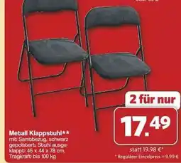 Famila Nord Ost Metall Klappstuhl Angebot