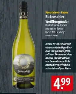 Famila Nord Ost Bickensohler Weißburgunder Angebot