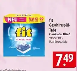 Famila Nord Ost Fit Geschirrspül-Tabs Angebot