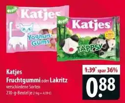 Famila Nord Ost Katjes Fruchtgummi oder Lakritz Angebot