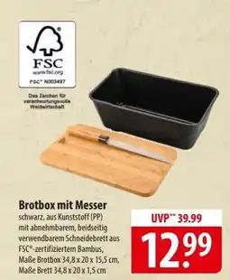Famila Nord Ost Brotbox mit Messer Angebot