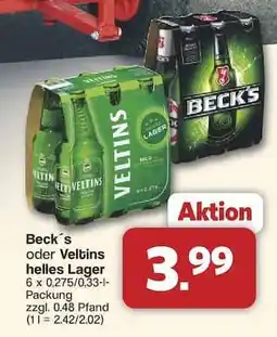 Famila Nord Ost Beck's oder Veltins helles Lager Angebot