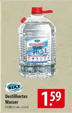 Famila Nord Ost Destilliertes Wasser Angebot