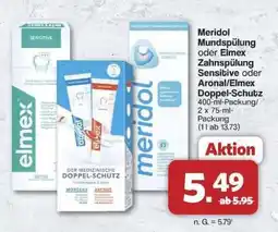Famila Nord Ost Meridol Mundspülung oder Elmex Zahnspülung Sensitive oder Aronal/Elmex Doppel-Schutz Angebot
