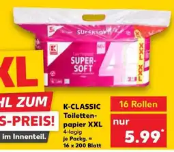 Kaufland K-CLASSIC Toilettenpapier XXL Angebot