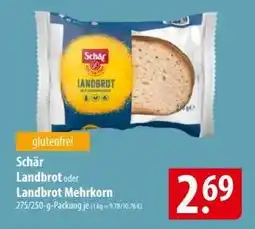 Famila Nord Ost Schär Landbrot oder Landbrot Mehrkorn Angebot
