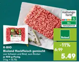 Kaufland Bioland Hackfleisch gemischt Angebot