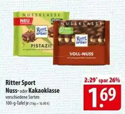 Famila Nord Ost Ritter Sport Nuss- oder Kakaoklasse Angebot