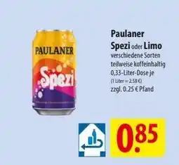 Famila Nord Ost Paulaner Spezi oder Limo Angebot
