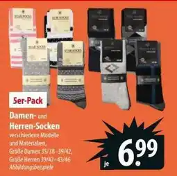 Famila Nord Ost 5er-Pack Damen- und Herren-Socken Angebot
